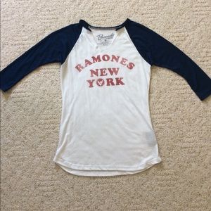 Ramones NY baseball 3/4 sleeve shirt size S